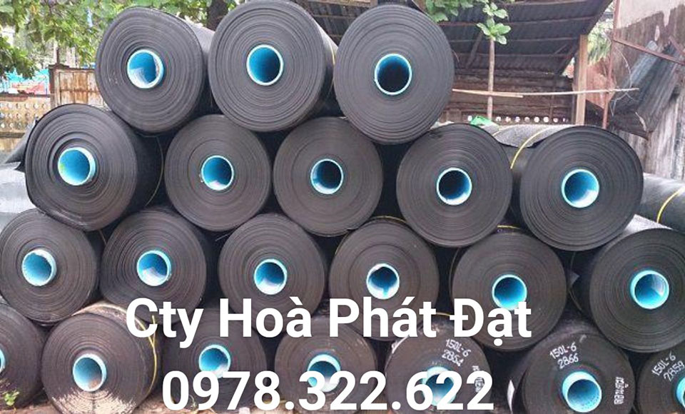Báo giá bán lẻ màng bạt nhựa chống thấm HDPE màu xanh đen lót ao hồ bờ ao chứa nước giá rẻ tại Phan Thiết Bình Thuận