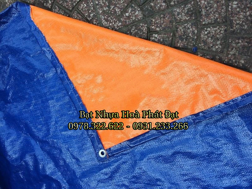 Bảng giá bạt nhựa xanh cam, bạt sọc 3 màu, bạt che công trình xây dựng che nắng mưa ngoài trời giá rẻ tại Cà Mau